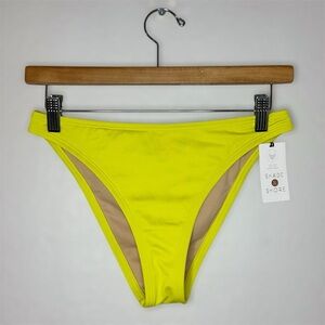 New Shade & Shore Women's Yellow Bikini Bottom Small